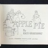 约20世纪早期 凯特·格林纳威《一个苹果派》 20页彩色插图 布脊精装16开 商品缩略图2
