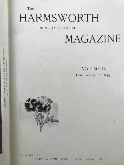 1899年2-7月 哈姆斯沃斯杂志 数百幅插图 布面精装18开 商品图2