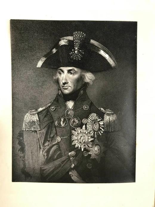 1877年 罗伯特·骚赛《纳尔逊勋爵传》 12幅版画插图 全真皮精装大32开 商品图3