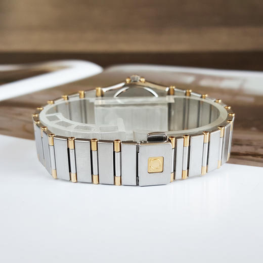 【95新】OMEGA 欧米茄1370.20.00石英机芯22.5MM（女款）星座系列精钢/18K黄金；后镶钻石表圈 241225TJ15 商品图5