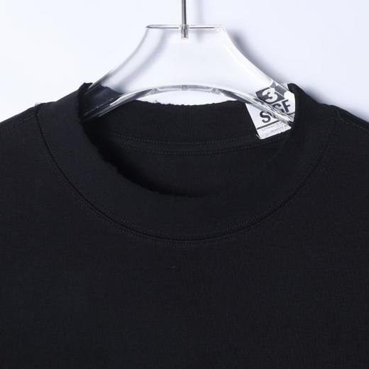 M5200SDSA秋冬新款痞帅男装美式钢印字母袖子拼接设计圆领长袖T恤百搭 商品图2