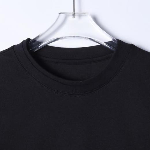 88191SDSA秋冬新款痞帅男装潮牌纯色拼接设计圆领长袖T恤百搭时尚上衣 商品图2