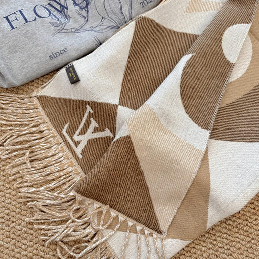 秋冬特惠💰150 LV围巾 上新！秋冬男女同款，高端羊绒针织围巾 商品图5