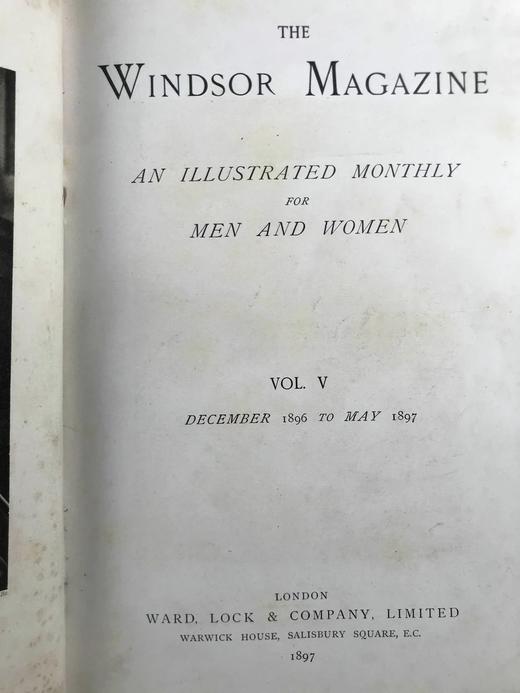 1896年12月-1897年5月 温莎杂志 数百幅插图 漆布精装16开 商品图2