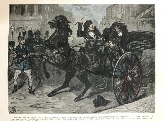 约19世纪后期 狄更斯《尼古拉斯·尼克贝/非商业旅人》 85幅插图（含套色版画） 皮装16开 商品图6