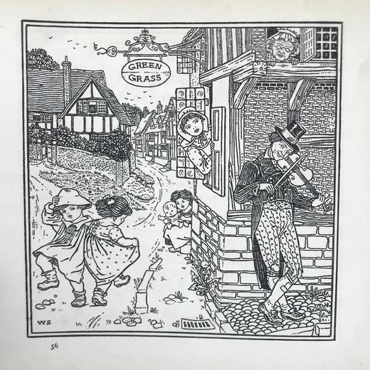 1894年 儿童歌唱游戏乐谱集 70页精美插图 布面精装18开 商品图8