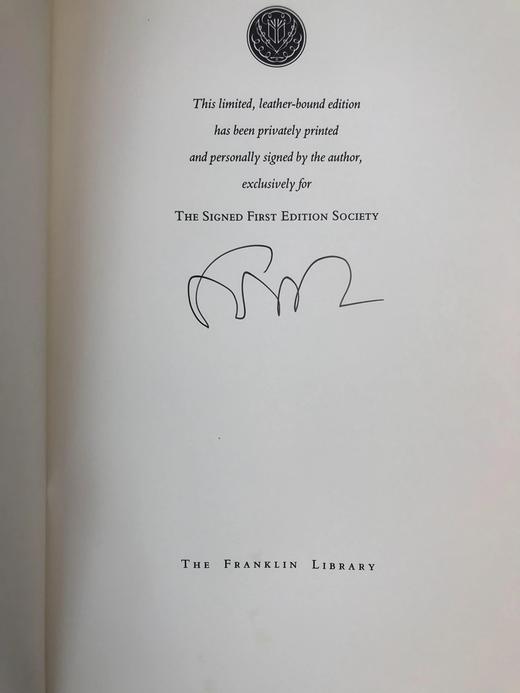 签名首版！斯科特・图罗《父辈的法律》 富兰克林图书馆豪华皮装本 商品图2