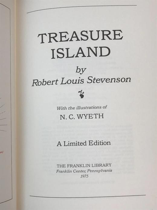 限量版！含藏书票 罗伯特・路易斯・史蒂文森《金银岛》 配插图 富兰克林图书馆豪华皮装本 商品图3