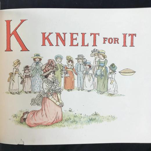 约20世纪早期 凯特·格林纳威《一个苹果派》 20页彩色插图 布脊精装16开 商品图14