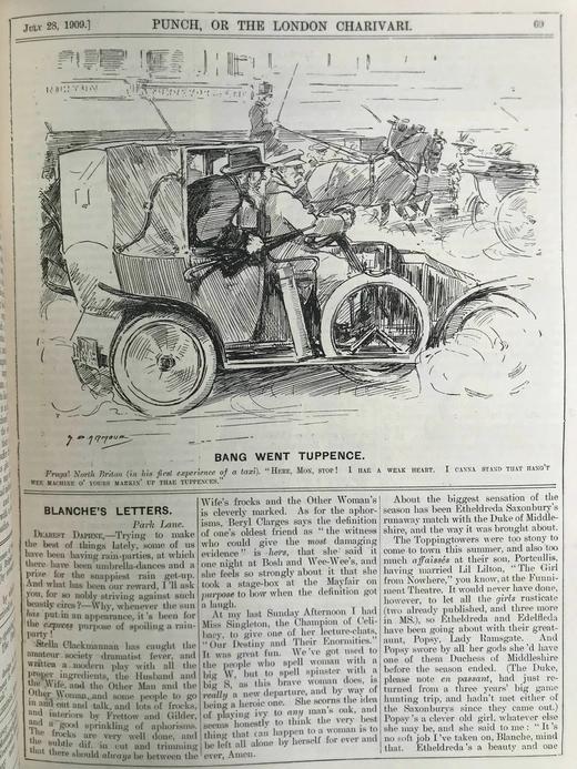 1909年7-12月 英国讽刺漫画杂志《笨拙》 数百幅插图 漆布精装16开 商品图10