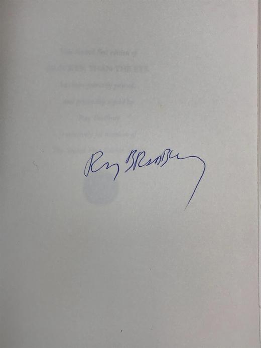 签名首版！雷・布拉德伯里《快过目光》 富兰克林图书馆豪华皮装本 商品图2