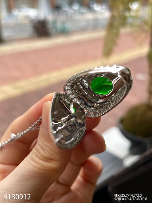 5130912，叶子吊坠。具体价格微信咨询 商品图3