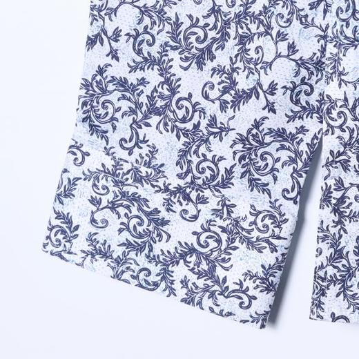 1556SDSA男士秋冬新款痞帅男装潮牌时尚撞色碎花设计长袖衬衫百搭简约 商品图4