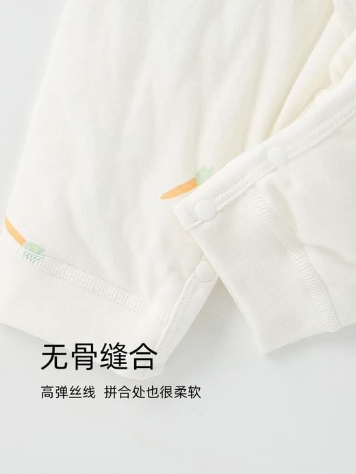 【宝宝秋冬三层夹棉蝴蝶衣】婴儿连体衣秋冬a类衣服和尚服40克夹棉连身哈衣新生儿蝴蝶衣 商品图4