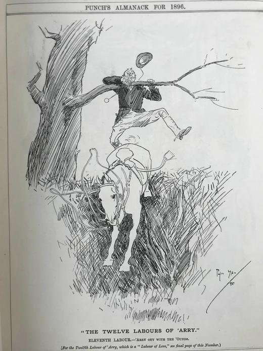 1896年 英国讽刺漫画杂志《笨拙》 数百幅插图 漆布精装16开 商品图10