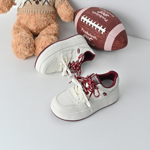 经典鲨2026年春专柜新品韩版拼色透气运动休闲小白鞋板鞋女KW326-617021 商品图6