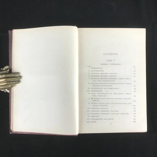 1923年 格林病理学与病理解剖学指南 配版画插图 漆布精装大32开 商品图5