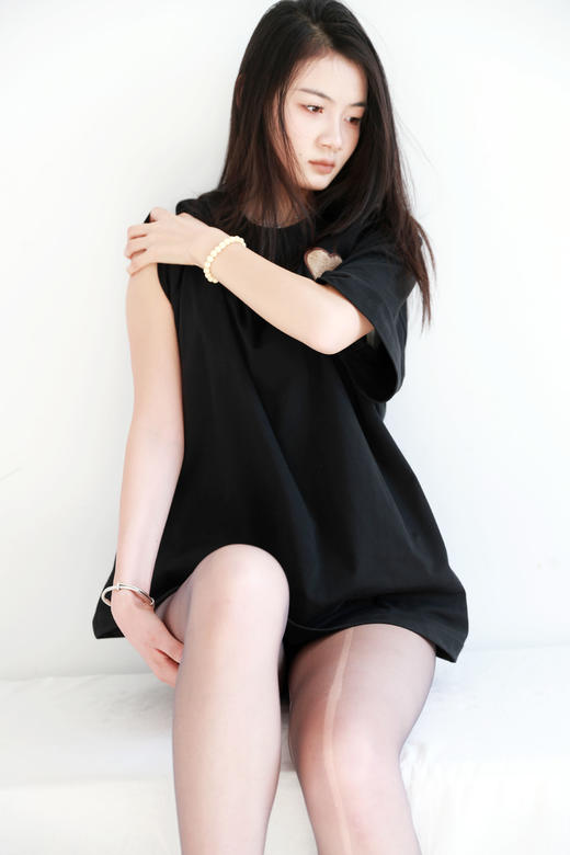 贴布毛巾绣花tee，巨好穿的基础款。宽松设计圆领全棉t恤E011058 商品图10