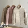 「自」全新升级【铂金会员293/天猫389/差价96】(15519)洛诗琳轻薄排骨羽绒服2025冬季新款立领显瘦休闲保暖外套女 商品缩略图0