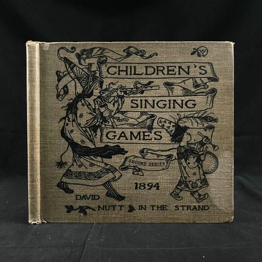 1894年 儿童歌唱游戏乐谱集 70页精美插图 布面精装18开 商品图0