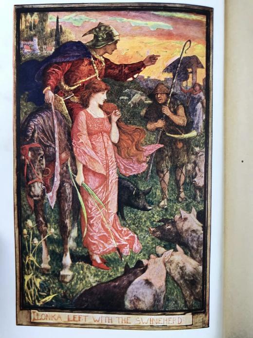 1909年 安德鲁·朗格《深红色童话书》 8幅彩色与大量黑白插图 漆布精装32开 商品图2