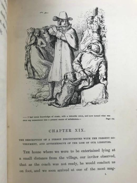 1896年 戈德史密斯《威克菲尔德牧师》 32幅插图 漆布精装32开 商品图9
