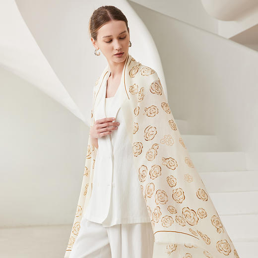 【纯山羊绒‘戒指绒’围巾】顶奢戒指绒！2米大规格 羊毛6-8倍保暖 暖、轻、薄、软 四季可戴、工厂直供（599元、再送礼盒礼袋） 商品图1