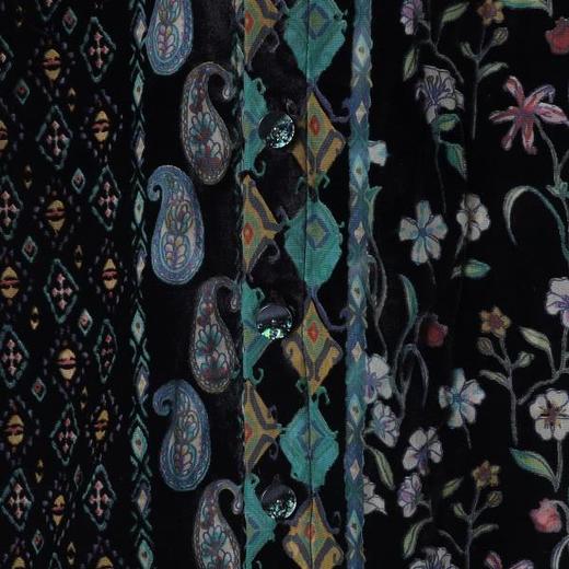 26CS06SDSA男士秋冬新款痞帅男装潮牌植绒植绒花卉立领长袖衬衫百搭休闲 商品图3