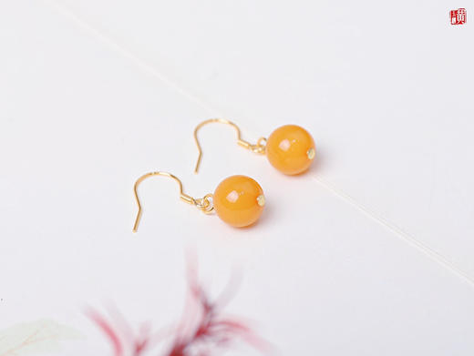 蜜蜡耳坠 商品图4