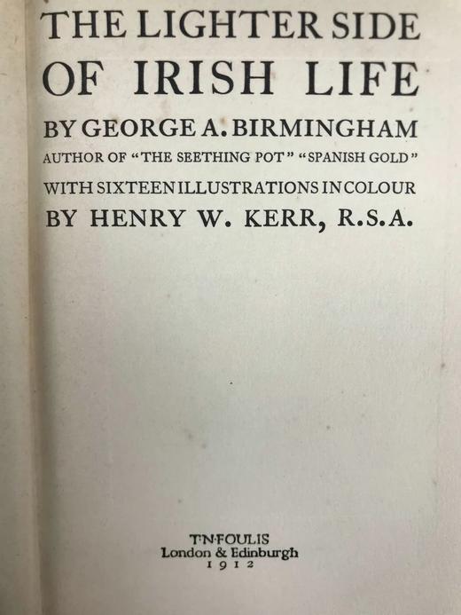1912年 爱尔兰生活的惬意时光 16幅彩色手工贴图 漆布精装32开 商品图2