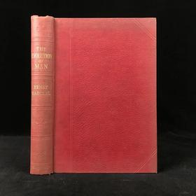 1923年 人类进化的科学研究（全2卷合订本） 408幅版画插图 漆布精装大32开