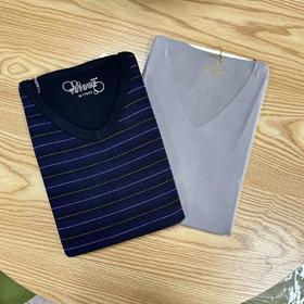 男装莫代尔纯色/条纹亲肤贴服打底单件上衣   2SZ108/2SZ108-18