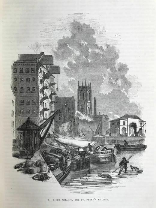 约19世纪后期 大英帝国风光图集（卷3） 百余幅精美版画插图 真皮精装16开 商品图12