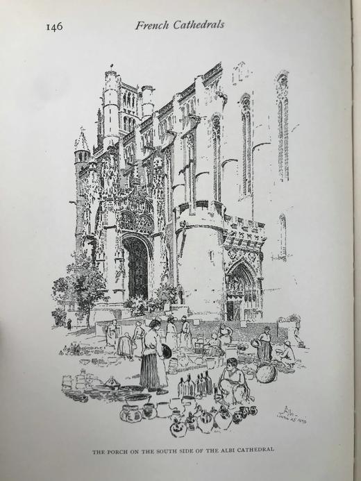 1909年 法国宗教建筑图集 183幅插图 漆布精装16开 商品图8