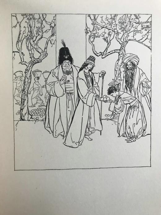 约20世纪早期 菲尔波茨《一碟苹果》 鬼才拉克姆3幅彩色7幅黑白插图 漆布精装32开 商品图12