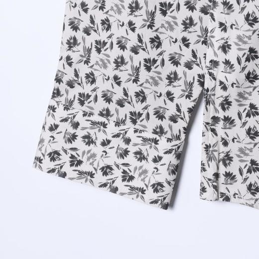 1553SDSA男士秋冬新款痞帅男装潮牌简约植物花卉长袖衬衫百搭舒适衬衣 商品图4