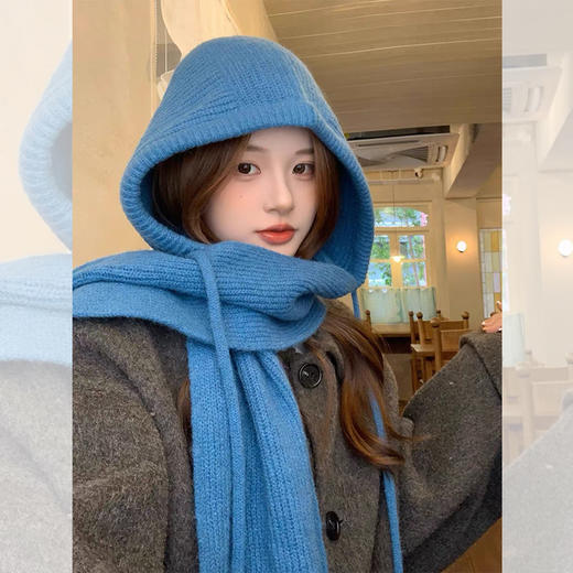 <曾小咸推荐>  韩版帽子围巾一体巴拉克拉法帽 日常88/件 活动69.99/件！！【预售款，预计3-15天发货】 商品图0