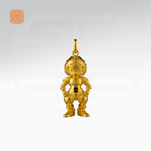 玺匠金铺《足金生肖机甲之蛇》足金9999 吊坠项链生日礼物 商品图1