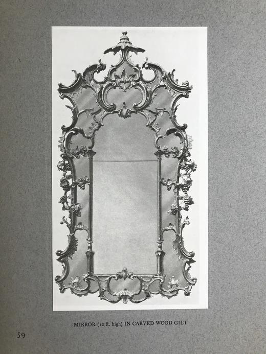 8开本 1909年 十七-十八世纪英国豪宅装饰与家具图集 约150幅插图 漆布精装 商品图11