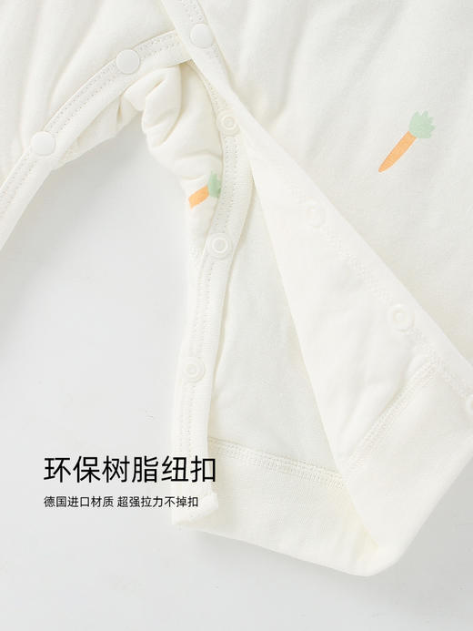 【宝宝秋冬三层夹棉蝴蝶衣】婴儿连体衣秋冬a类衣服和尚服40克夹棉连身哈衣新生儿蝴蝶衣 商品图3
