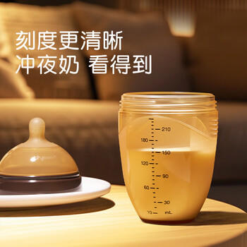 世喜奶瓶6个月以上婴儿仿母乳硅胶断奶大棕瓶带重力球手柄240ml 商品图3