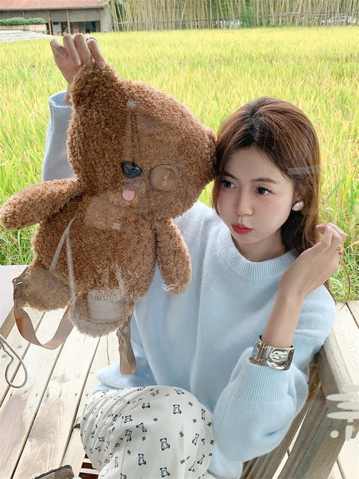 <曾小咸推荐>简约宽松10色圆领毛衣女 商品图2