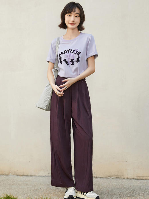 白色 MATISSE 兔子热气球印花短袖 T 恤女 2026 夏季新款宽松显瘦圆领百搭上衣 商品图2