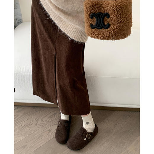 全包头！加绒外穿毛毡绒面勃肯鞋！女款厚底2026冬季新款毛毛鞋保暖棉鞋！ 商品图3