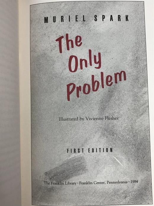 签名首版！穆丽尔・斯帕克《唯一的问题》 配插图 富兰克林图书馆豪华皮装本 商品图3