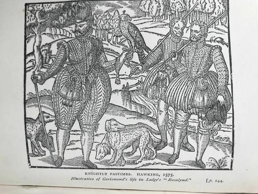 1901年 莎士比亚时代的英国小说 57幅插图 漆布精装32开 商品图6