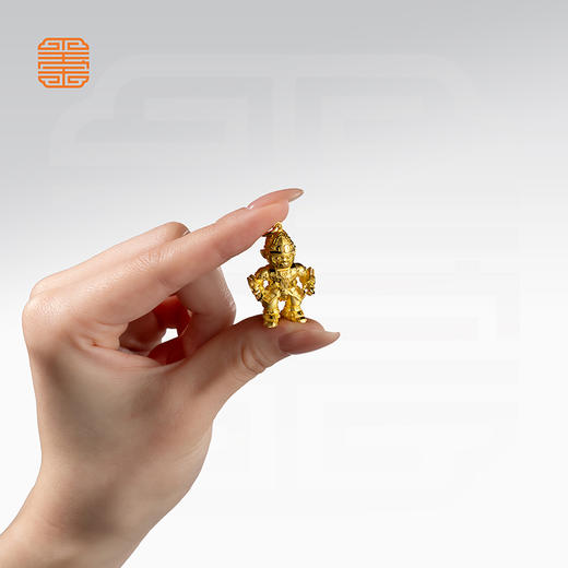 玺匠金铺《足金生肖机甲之猴》足金9999 吊坠项链生日礼物 商品图5