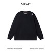 SDSA男士秋冬新款痞帅男装美式重磅撞色印花字母圆领长袖T恤百搭 商品缩略图0