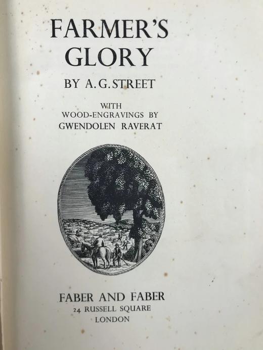 1934年 斯特里特《农夫的荣耀》 拉韦拉特木刻版画插图 精装32开 商品图3