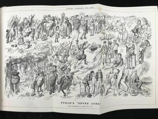 1896年 英国讽刺漫画杂志《笨拙》 数百幅插图 漆布精装16开 商品图4